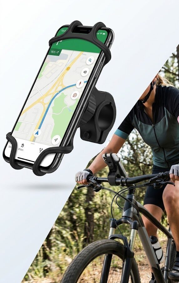 Supporto Universale per Smartphone in Silicone Premium – Bicicletta, Moto e Mobilità Urbana