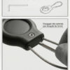 Custodia di Sicurezza Heavy-Duty con Cavo in Acciaio per AirTag e Smart Tracker