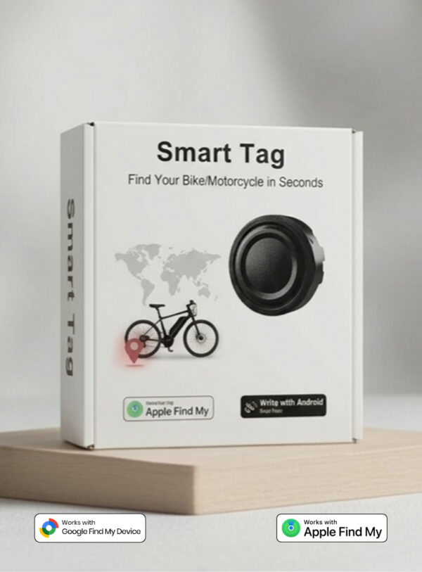 05_a Localizzatore Smart Tag Magnetico o a Fascette per Due Ruote (per Apple e Android)