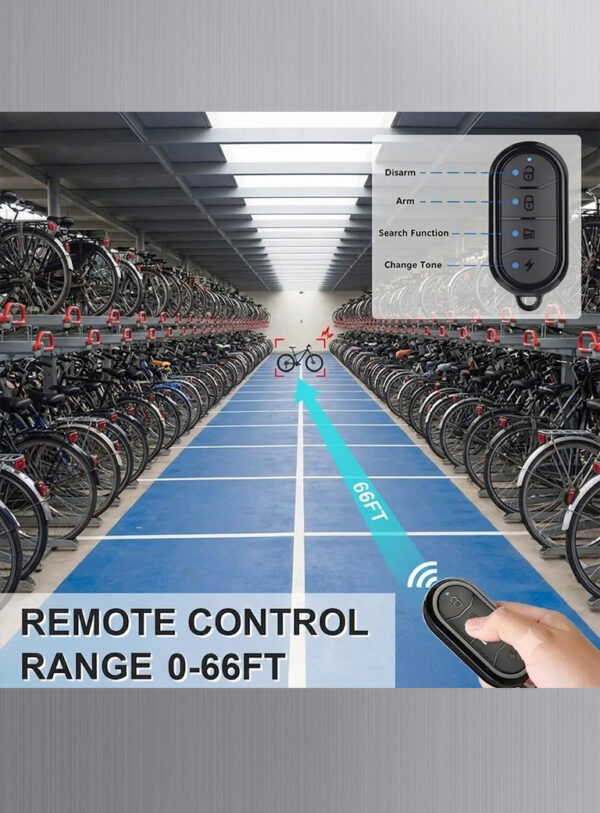 07_c Kit Allarme Antifurto Sonoro con Sensore di Spostamento 3D per Due Ruote (Bici, e-bike, motocicli, monopattini)