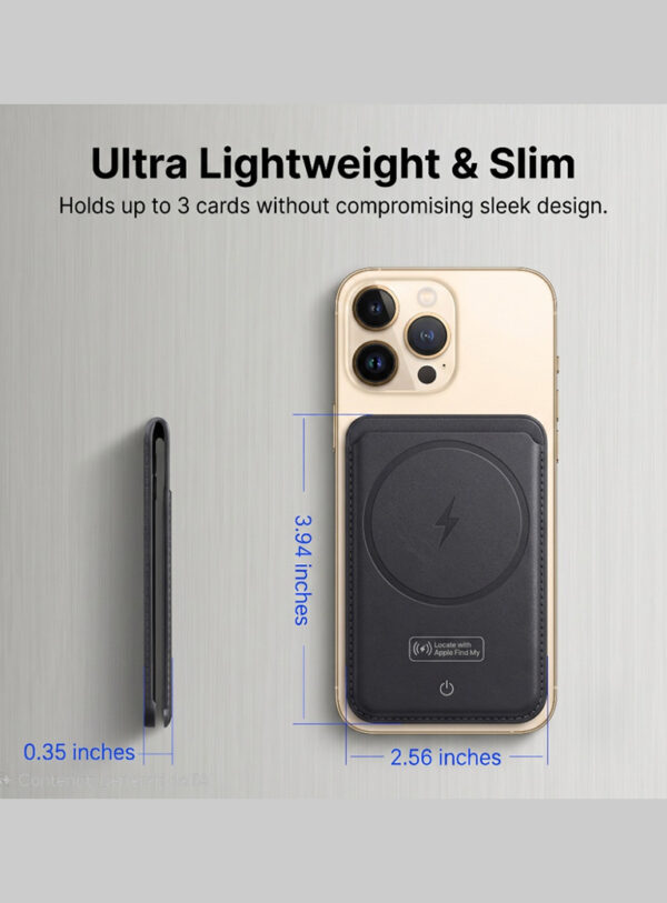 Portafoglio Magnetico Smart Compatibile con Apple Dov'è (Find My) e MagSafe