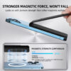 Portafoglio Magnetico Smart Compatibile con Apple Dov'è (Find My) e MagSafe