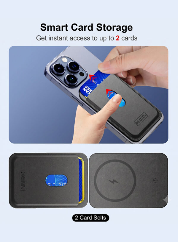 14_c Portacarte Anti-Smarrimento con Ricarica Wireless