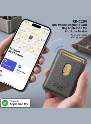 14_e Portacarte Anti-Smarrimento con Ricarica Wireless
