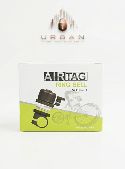 16_a Campanello per Bicicletta con Scomparto Integrato per AirTag e Smart Tracker