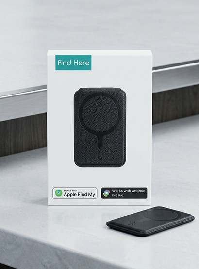 17_a Portafoglio MagSafe Sottile in Pelle con Protezione RFID e Tracciamento GPS Integrato