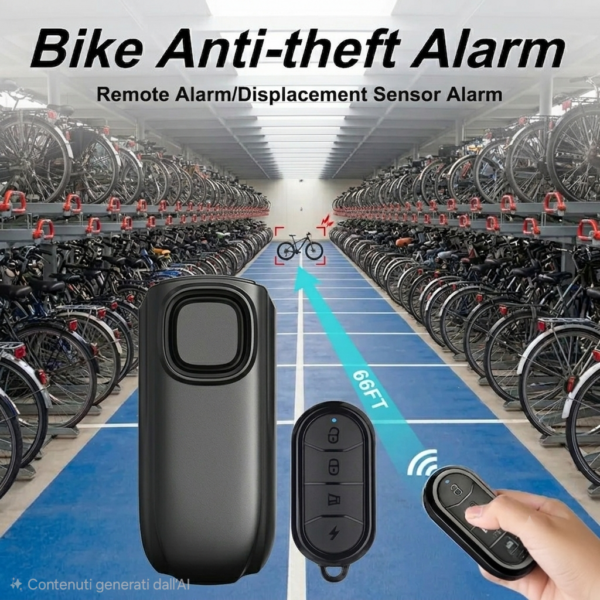 Immagine 8 Kit Allarme Antifurto Sonoro con Sensore di Spostamento 3D per Due Ruote (Bici, e-bike, motocicli, monopattini)