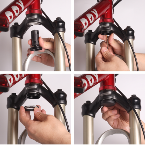Immagine 9 Custodia Protettiva per Tubo Forcella Bici per Localizzatore di Posizione Airtag o Smart Tracker